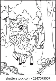 Wild Animal Coloring Pages for Kids