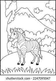 Wild Animal Coloring Pages for Kids