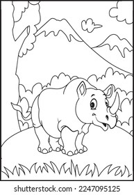 Wild Animal Coloring Pages for Kids