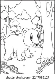 Wild Animal Coloring Pages for Kids