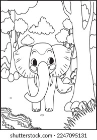 Wild Animal Coloring Pages for Kids