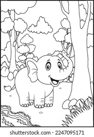 Wild Animal Coloring Pages for Kids