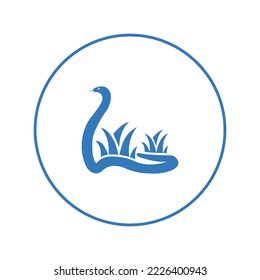 Wild animal cute snake icon | Circle version icon |