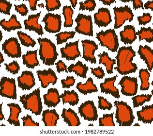 wild animal (dama-leopard)pattern suitable for Orange-Black textile