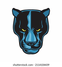 wild animal head vector on white background