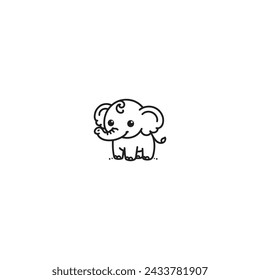 Wild Animal Icon in Outline Style