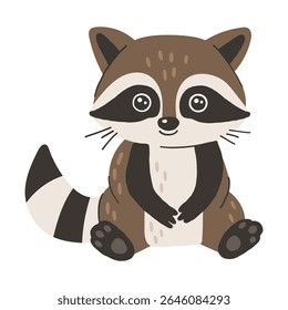 Selvagem animal isolado, fofo animal da floresta, crianças vetor, ilustração estilo cartoon