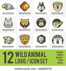 Wild Animal Logo - Icon Bundle