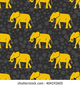 Wild animal pattern seamless elephant