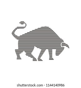 wild animal pixel logo