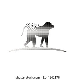 wild animal pixel logo
