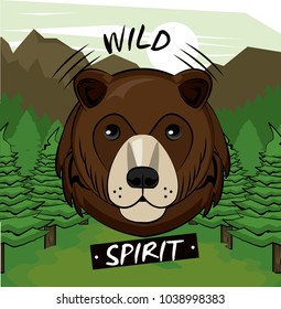 Wild animal print for t shirt