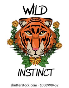 Wild animal print for t shirt