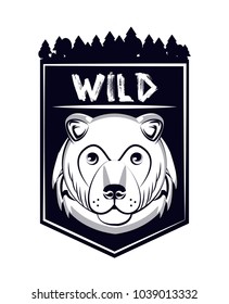 Wild animal print for t shirt