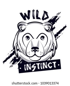 Wild animal print for t shirt