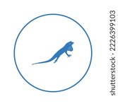 Wild animal reptiles anoles icon | Circle version icon |