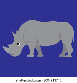 The wild animal of  rhinoceros illustration vector