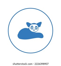 Wild animal senegal bushbaby icon | Circle version icon |