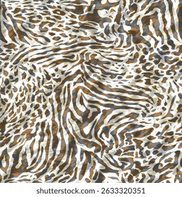 wild animal skin zebra leopard mix textile suitable meter pattern