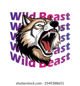 wild Animal T shirt Design 