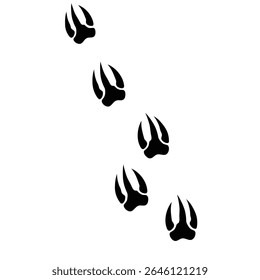 Faixas de animais selvagens design de silhueta preta.