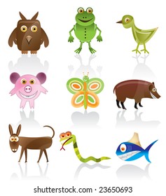 Wild Animal Vector - Cartoon Series 1