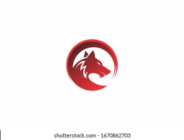 concepto de diseño del logotipo de los vectores de animales salvajes