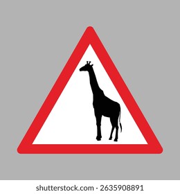 wild animals  crossing road sign