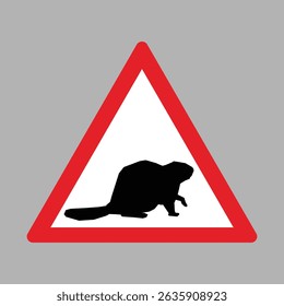 wild animals  crossing road sign