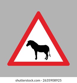 wild animals  crossing road sign