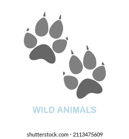 Wild Animals flat icon. Colored element sign from wild animals collection. Flat Wild Animals icon sign for web design, infographics and more.