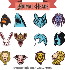 Wild Animals Head Set