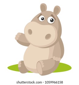 Wild animals. Hippo
