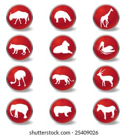 wild animals icons