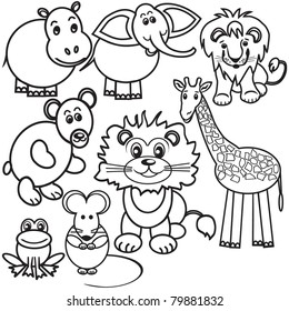 Wild animals illustration