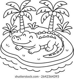 Wild Animals illustration line art