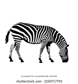 wild animals silhouettes vector illustration. Isolated animals
