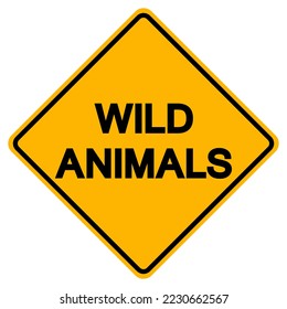 Wild Animals Symbol Sign, Vector Illustration, Isolated On White Background Label .EPS10 