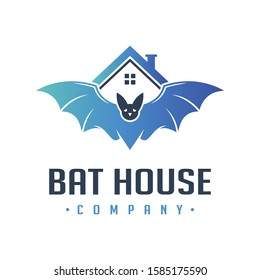 wild bat house logo design