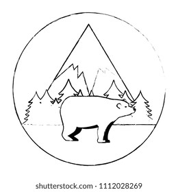 wild bear grizzly seal stamp
