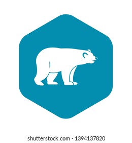 Wild bear icon. Simple illustration of wild bear vector icon for web
