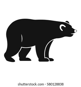 Wild bear icon. Simple illustration of wild bear vector icon for web