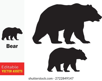 Silhuetas de Urso Selvagem Conjunto Coleção Grizzly e Juvenile Andar Poses Ilustração Vetorial

Esta coleção de vetores de alta qualidade apresenta ursos negros distintos em várias poses de caminhada dinâmica. O conjunto inclui um grande urso adulto robusto que retrata a construção poderosa de um grizzly com uma proeminente corcova no ombro e membros musculares capturados no meio da faixa. Acompanhando o maior, há uma silhueta juvenil menor e uma silhueta adulta de tamanho médio, cada uma apresentando formas naturais e posturas de alerta. Essas ilustrações detalhadas enfatizam a anatomia autêntica da vida selvagem da floresta, desde a larga até a pele texturizada sugerida por bordas ligeiramente irregulares. Meticulosamente isoladas sobre um fundo transparente, essas silhuetas proporcionam uma representação limpa e profissional desses animais majestosos. Esta coleção versátil é um ativo ideal para a conservação da vida selvagem marca design de logotipo materiais educativos e projetos gráficos com tema de natureza.

Os principais recursos incluem
Perfis Diversos Inclui um majestoso grande grizzly um juvenil compacto e um urso de tamanho médio, tudo representado em passos de caminhada realistas.

Authentic Wildlife Anatomy Características silhuetas precisas destacando corcovas musculares amplos físicos e focinhos de alerta típicos de espécies de ursos norte-americanos.

Estilo gráfico minimalista As silhuetas preto limpo oferecem um olhar atemporal adequado para projetos de alto contraste e marca profissional.

Qualidade profissional do vetor Fornecido como arquivos vetoriais totalmente escaláveis e editáveis que podem ser redimensionados sem perda de detalhes e integrados facilmente em qualquer layout criativo.