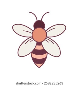 wild bee botanical with soft colors
