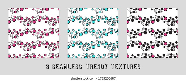 Wildbeeren-Vektormuster für die Dekoration