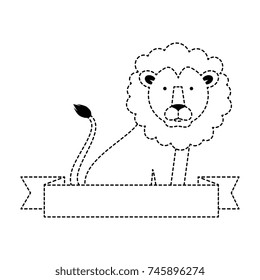 wild and big lion