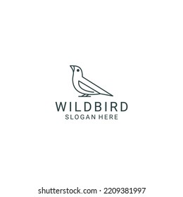 Wild Bird logo desing icon vector