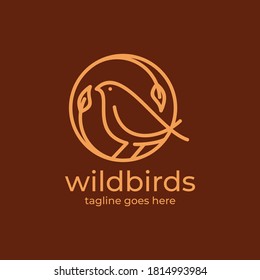 Wild Bird simple and modern logo