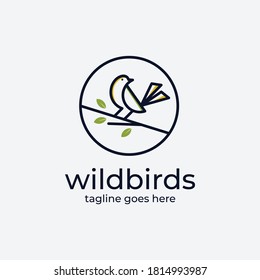 Wild Bird simple and modern logo