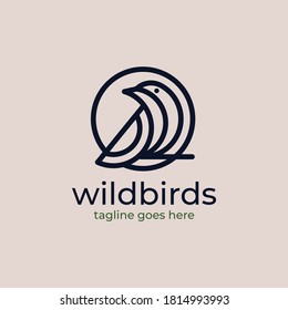 Wild Bird simple and modern logo